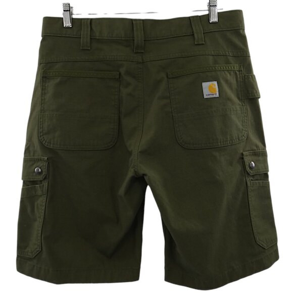NWOT Carhartt Rugged Flex Utility Cargo Ripstop Shorts 34 Green Workwear - Picture 3 of 9